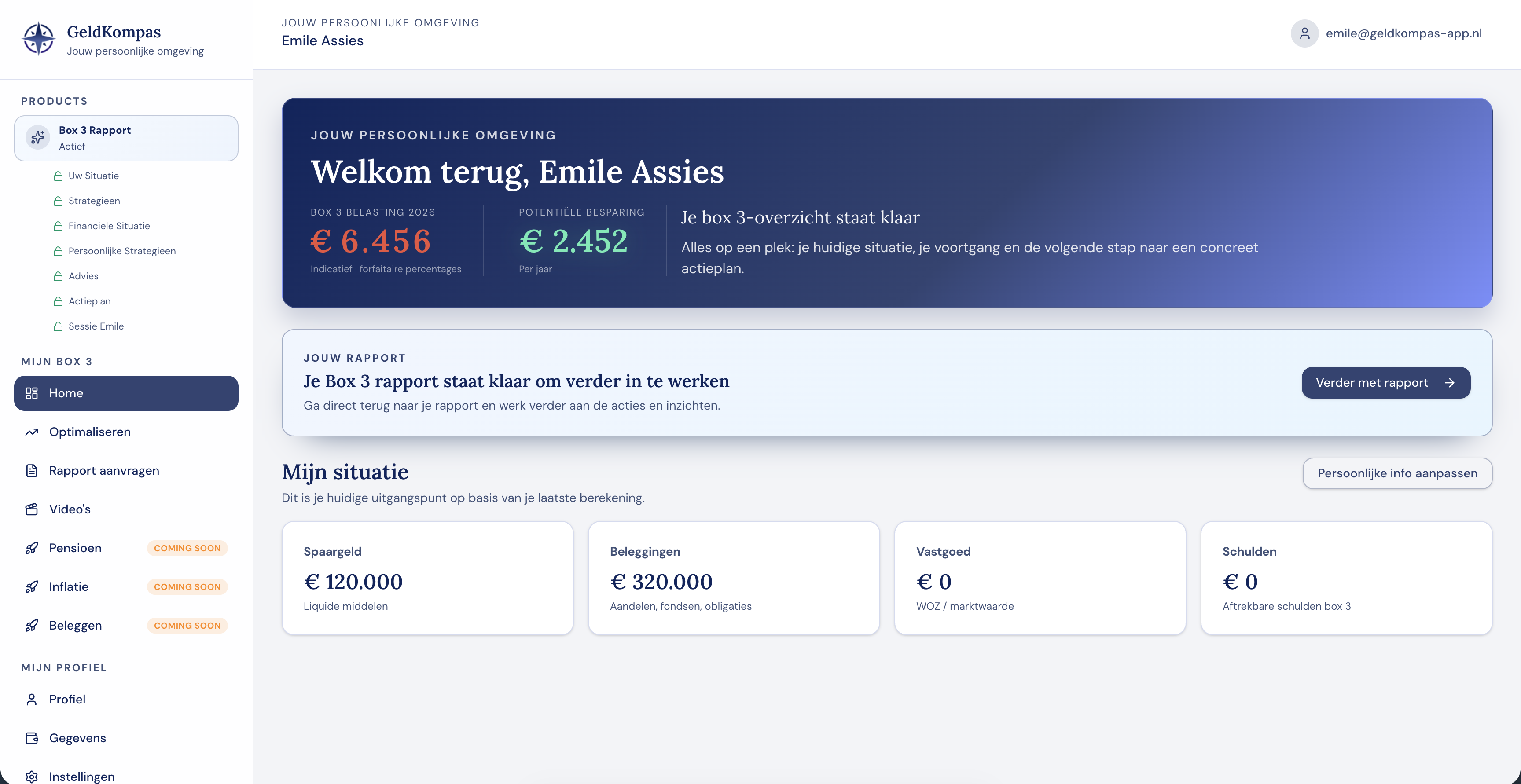 Dashboard preview